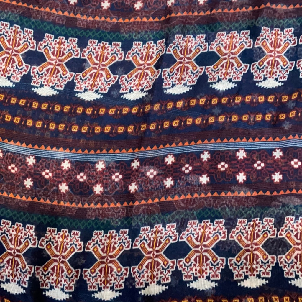 Blue Patterned Woman’s Infinity Scarf.